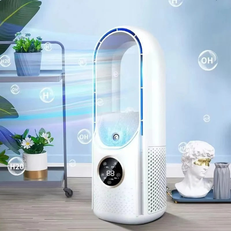 Compact USB Bladeless Fan | Whisper-Quiet Operation for Personal Cooling