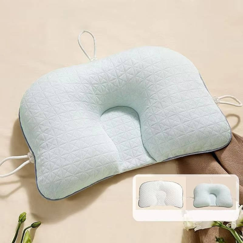 CozyNest | Baby Pillow for Flat Head Prevention with Ergonomic Support | Soft Cotton for Comfort