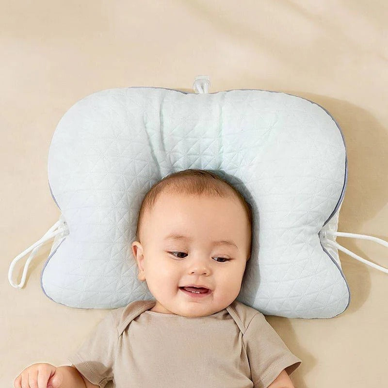 CozyNest | Baby Pillow for Flat Head Prevention with Ergonomic Support | Soft Cotton for Comfort
