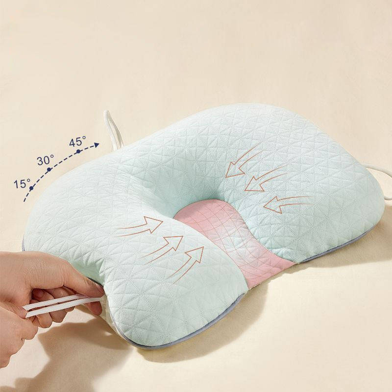 CozyNest | Baby Pillow for Flat Head Prevention with Ergonomic Support | Soft Cotton for Comfort