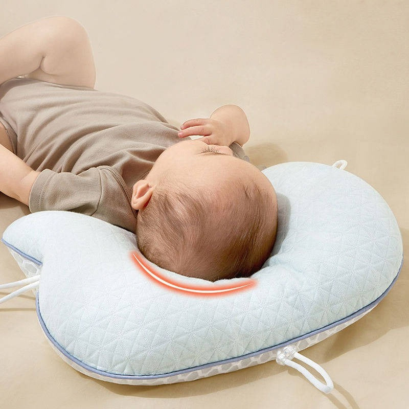 CozyNest | Baby Pillow for Flat Head Prevention with Ergonomic Support | Soft Cotton for Comfort