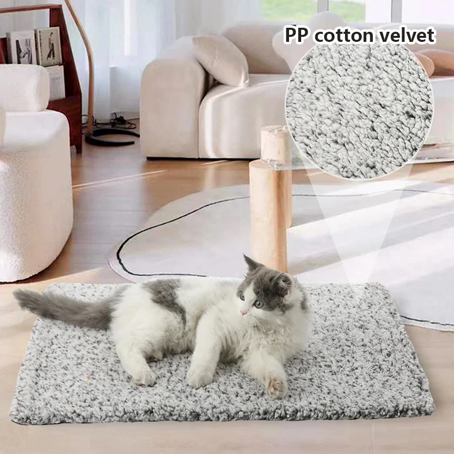 Pet Heating Pad Faux Fur Mat