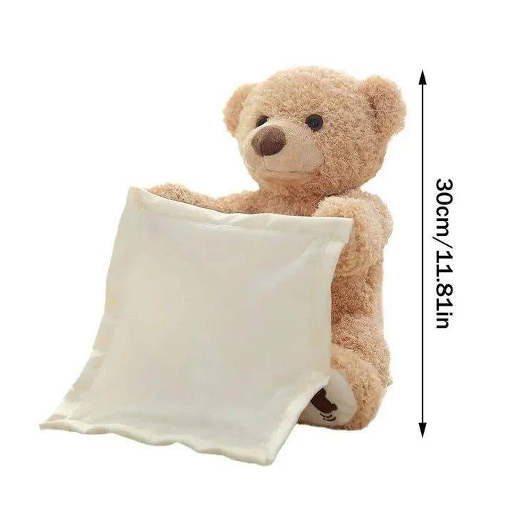 Cuddle Buddy | Peek-A-Boo Teddy Bear Plush Toy with Music & Motion | Engaging Tummy-Time Companion for Infants