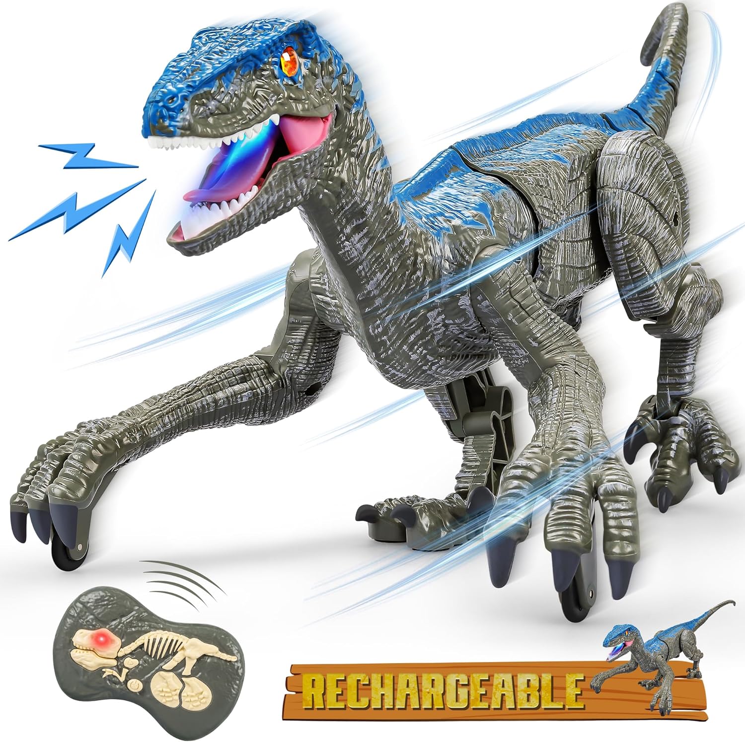 Dino Adventure | Remote Control Dinosaur Toy with Interactive Movement | Engaging Fun for Kids