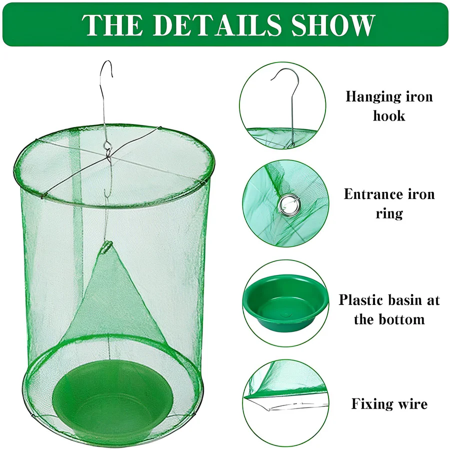 Indoor Fly Trap Reusable Catcher Device