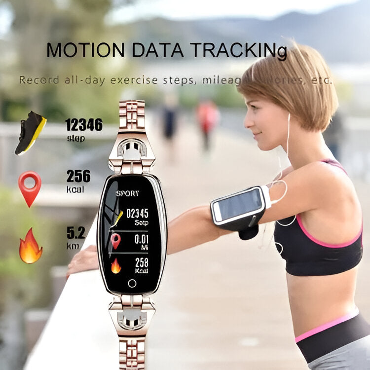 Elegant Fitness Tracker | Smart Bracelet with Heart Rate Monitoring | Stylish Accessory for Wellness Tracking
