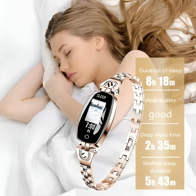 Elegant Fitness Tracker | Smart Bracelet with Heart Rate Monitoring | Stylish Accessory for Wellness Tracking