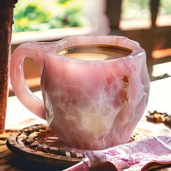 Elegant Mineral Crystal Coffee Mug with Unique Design for Stylish Sipping