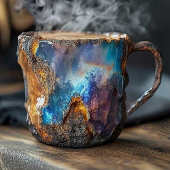 Elegant Mineral Crystal Coffee Mug with Unique Design for Stylish Sipping