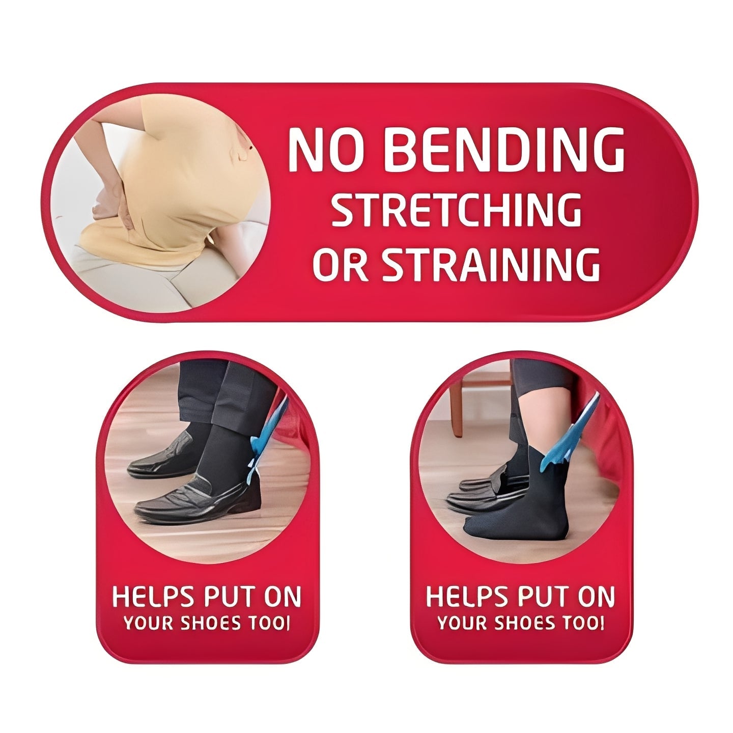 ErgoAid | Compression Sock Aid with Long Handle & Non-Slip Surface | Effortless Dressing Tool for Easy Sock Application