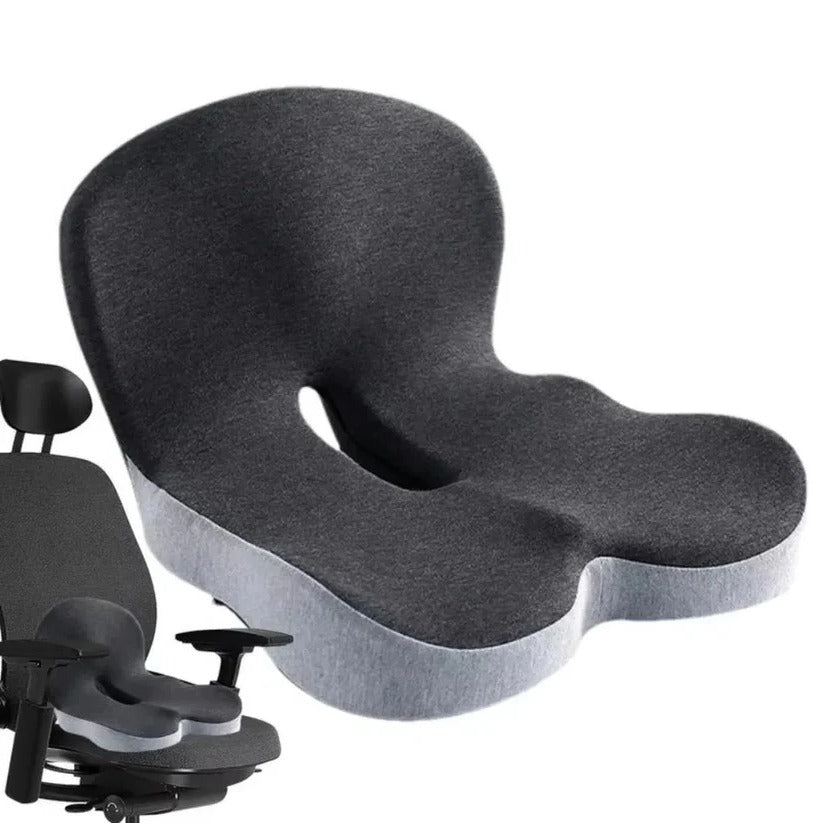 Ergonomic Lumbar Support Pillow | Memory Foam Back Support Cushion for Office Chair Comfort