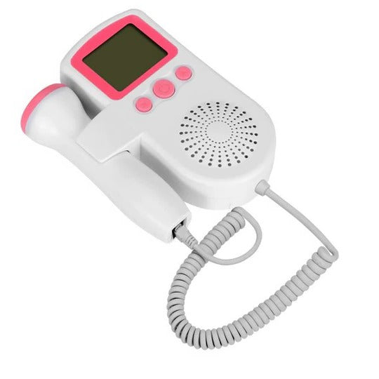 Fetal Doppler | Portable Heart Rate Monitor with LCD Display & Loudspeaker | Easy Home Monitoring for Expecting Parents