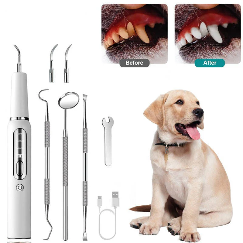 Dog Dental Cleaning Device Ultrasonic Pet Tool