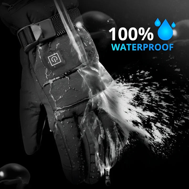 Heated Gloves | Rechargeable Electric Gloves with Adjustable Heat Levels | Water-Resistant Design for Ultimate Warmth