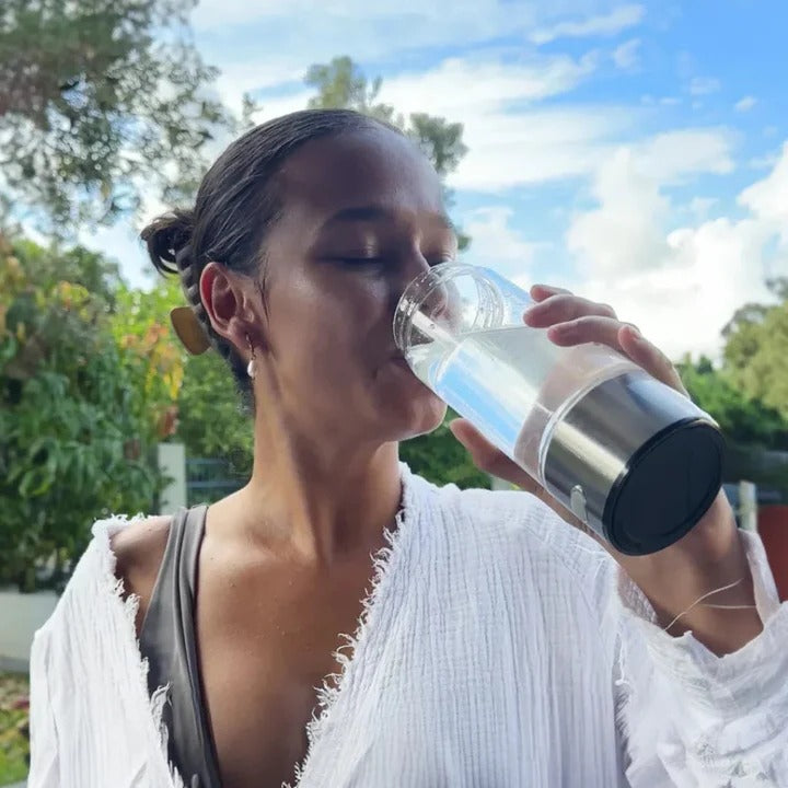 Hydrogen Water Bottle | Rechargeable Glass Design with Infusion Technology | Portable Solution for Enhanced Hydration