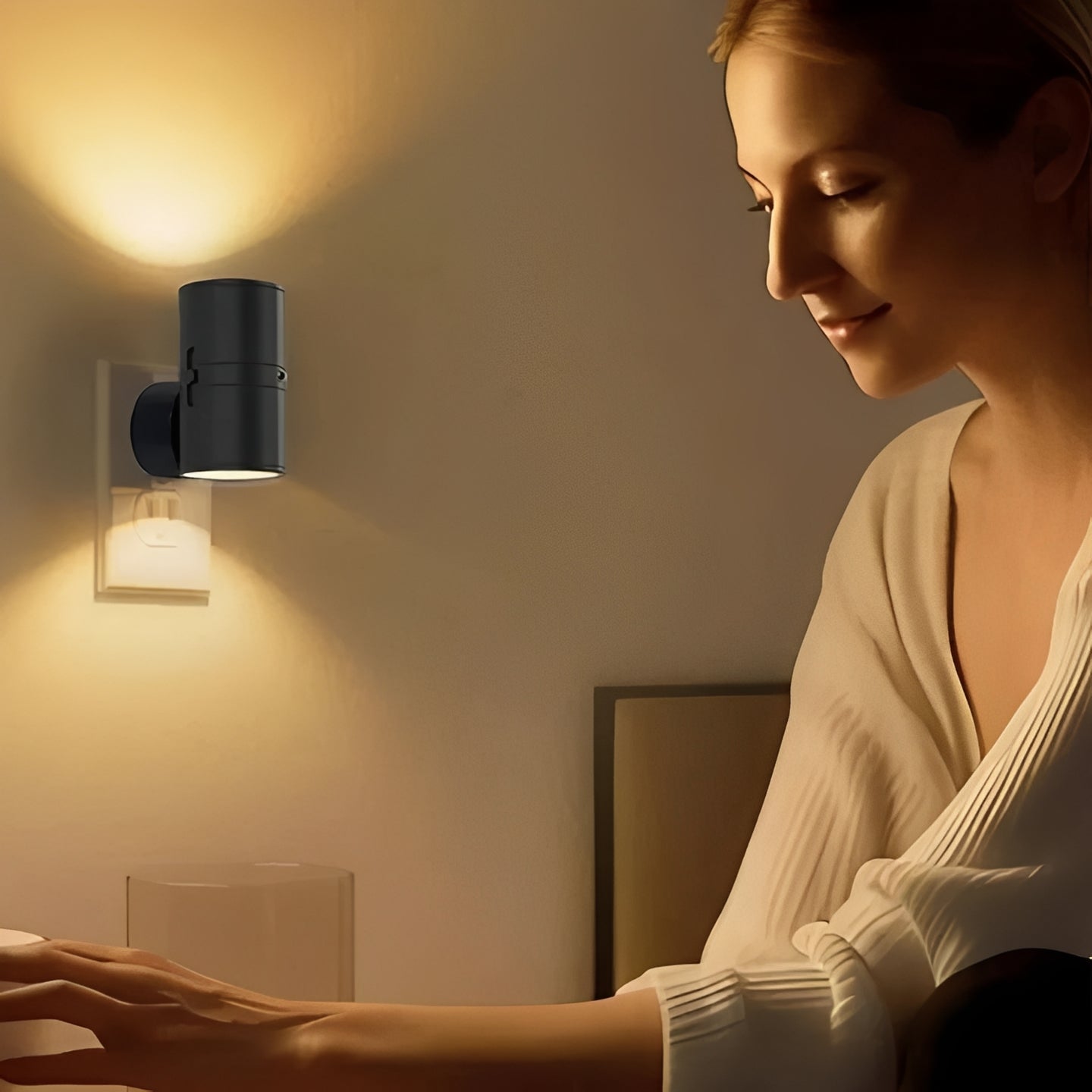 LED Night Light Motion Sensor with Adjustable Brightness