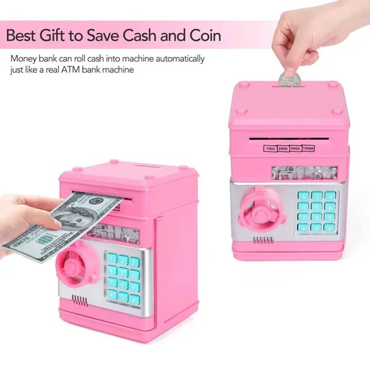 Interactive ATM Piggy Bank for Kids with Code Lock & Audio Prompts | Fun Money Management Tool
