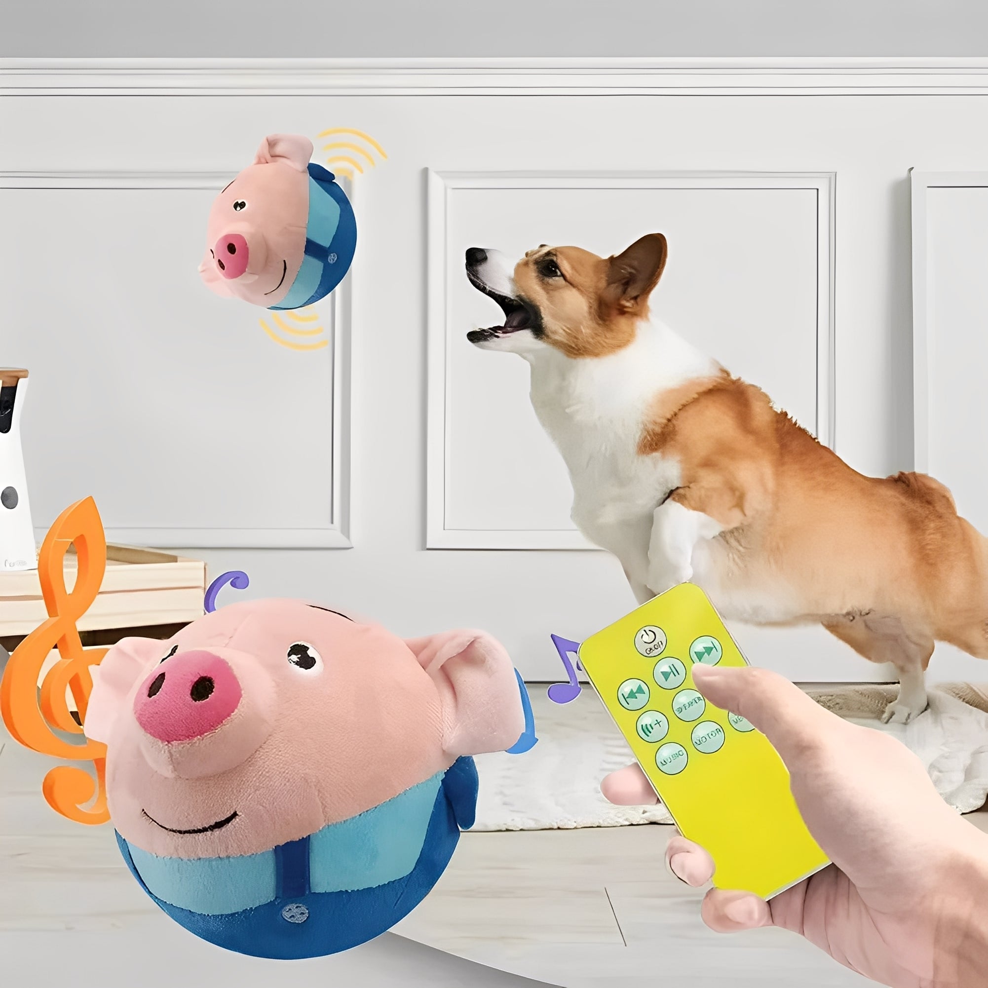 Interactive Dog Toy Ball Touch Activated Motion Toy