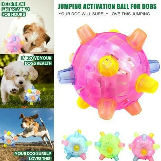Interactive Jumping Dog Toy Automatic Bouncing Ball for Endless Fun