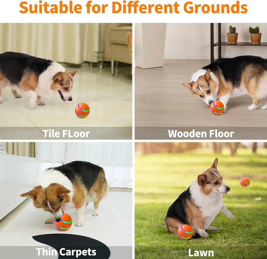 Interactive Pet Toy Ball Remote Control Device