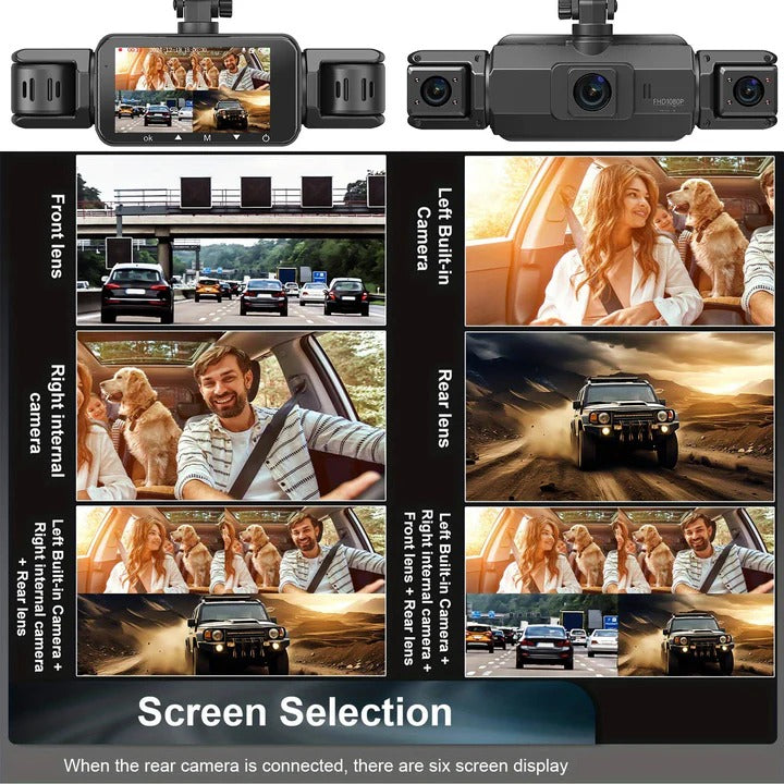 Multi-Camera Dash Cam 4 Channel Recording System