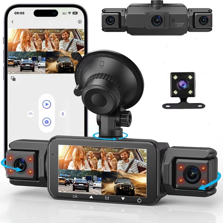 Multi-Camera Dash Cam 4 Channel Recording System