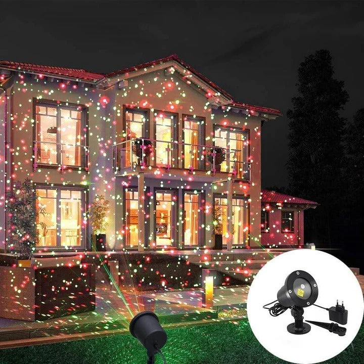 Outdoor RGB Projector | Light Projector with Remote Control & Timer | Perfect for Festive Decorations