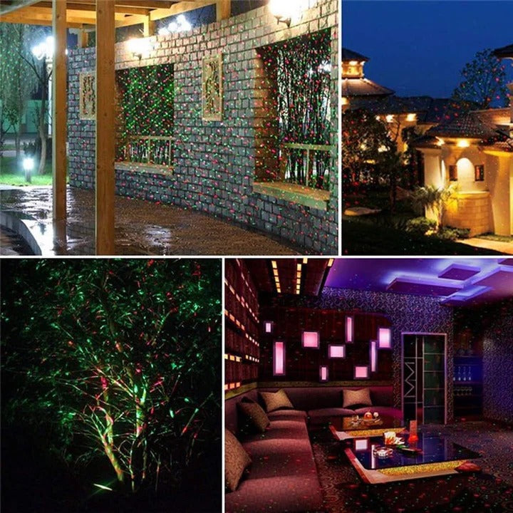 Outdoor RGB Projector | Light Projector with Remote Control & Timer | Perfect for Festive Decorations