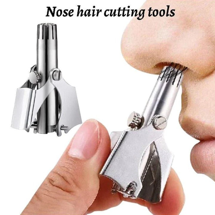 Precision Grooming | Nose Hair Trimmer for Men with Ergonomic Grip | Safe Manual Tool for Easy Trimming of Nose and Ear Hair