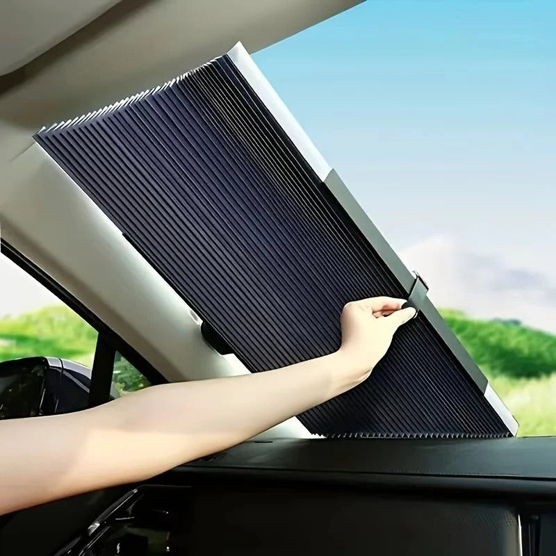 Car Windshield Sun Shaden Retractable Design