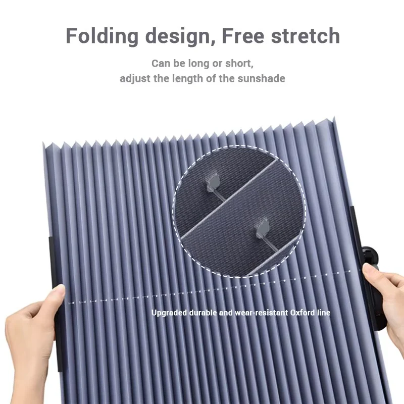 Car Windshield Sun Shaden Retractable Design