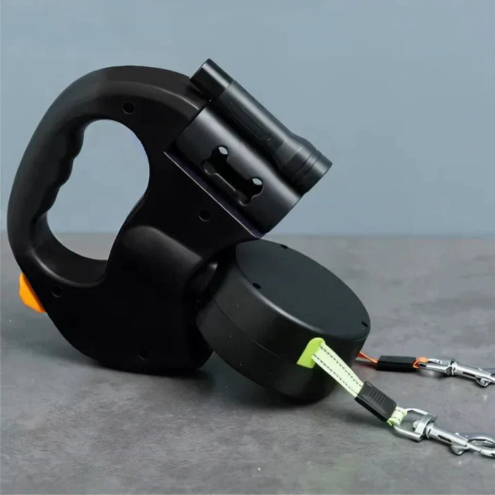 Retractable Dog Leash Dual Leash with LED Light
