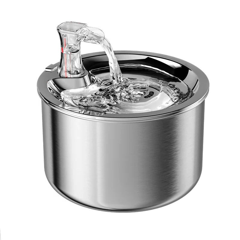 Stainless Steel Cat Water Fountain 2.1L with Motion Sensor
