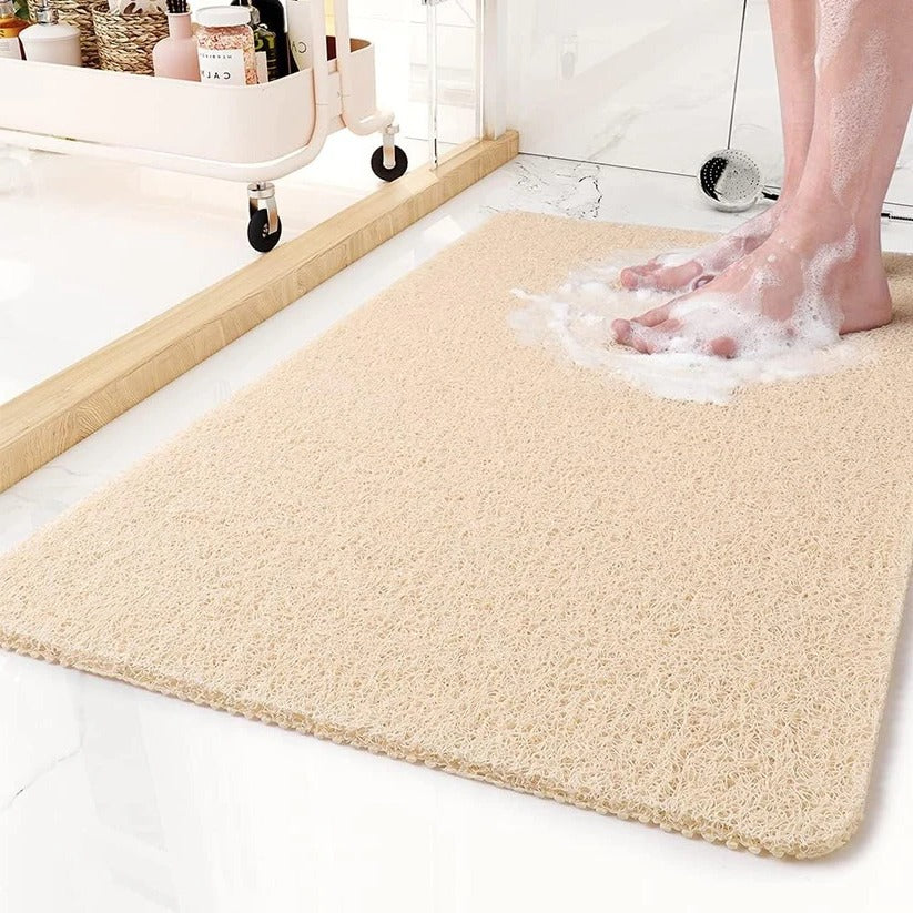 Textured Non-Slip Shower Mat with Porous Drainage Holes | Fast Drying & Easy to Clean for Safe Bathing Experience