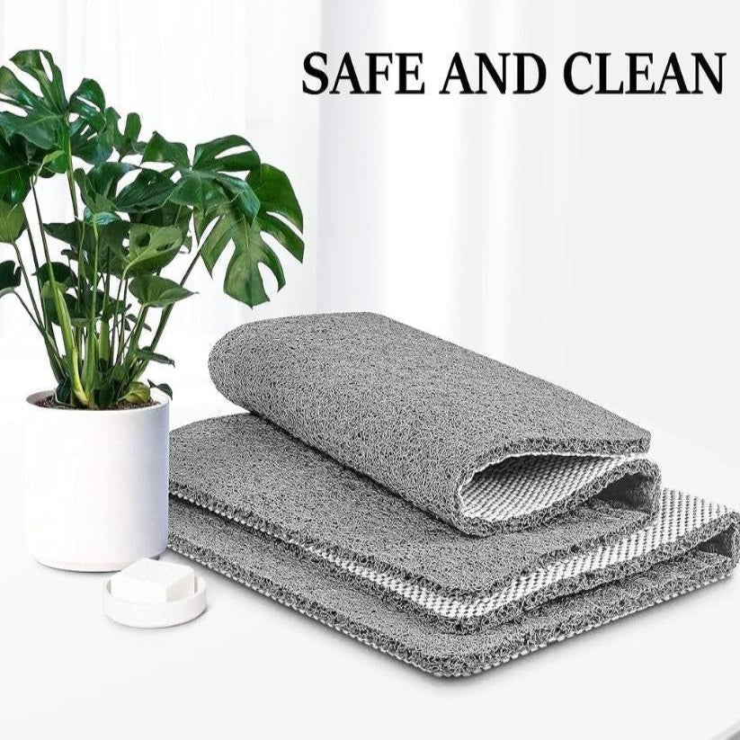 Textured Non-Slip Shower Mat with Porous Drainage Holes | Fast Drying & Easy to Clean for Safe Bathing Experience