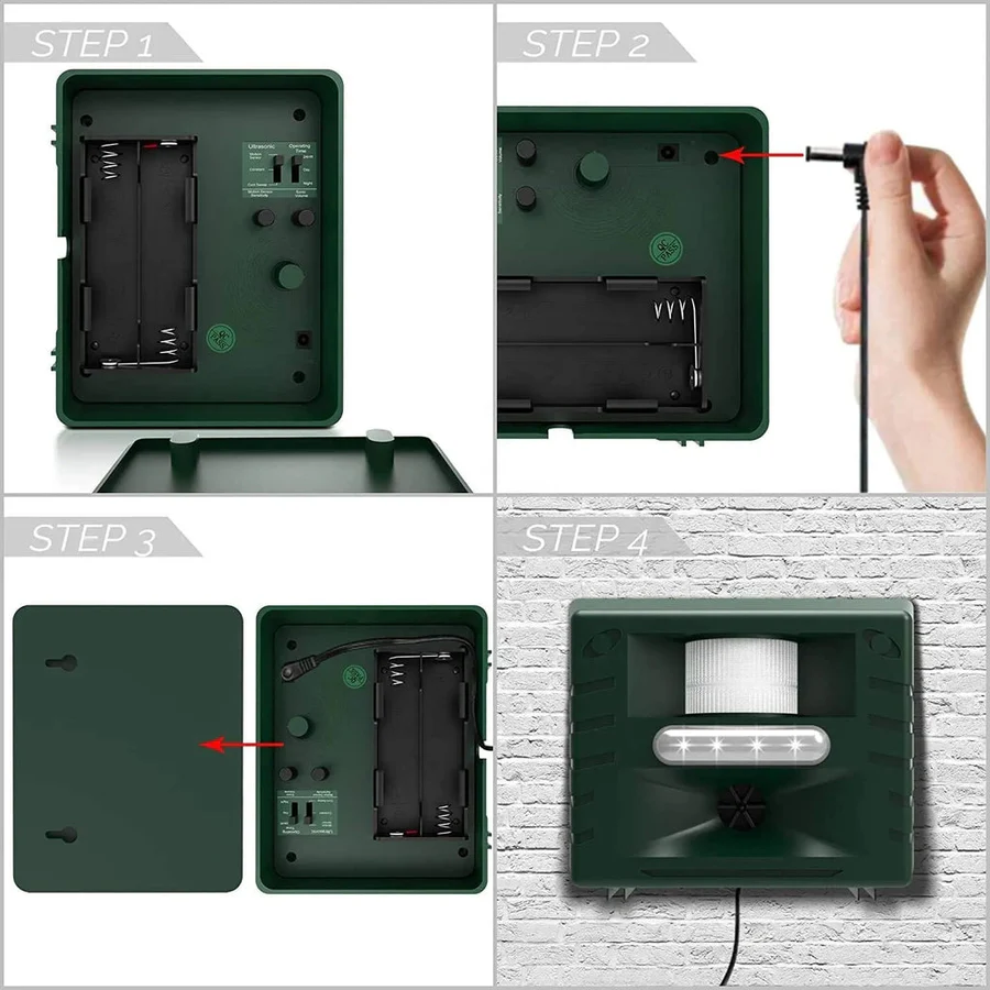 Ultrasonic Bird Device Solar Motion Sensor Unit