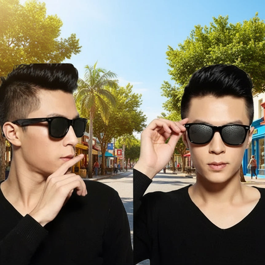 VisionEase | Pinhole Glasses for Eye Relaxation with Lightweight Design | Comfortable Viewing Aid for Screen Breaks