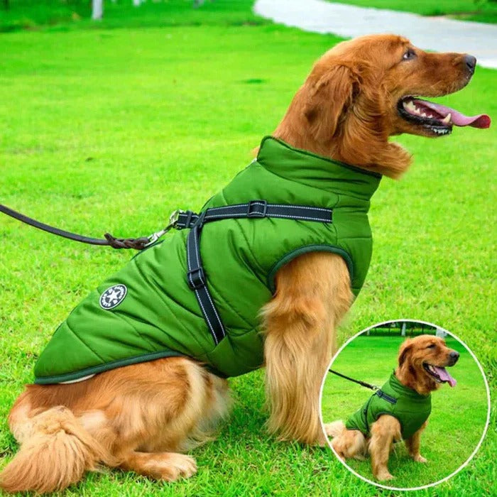Waterproof Dog Jacket Sherpa Fleece Lined Coat