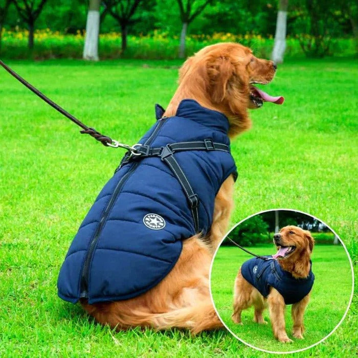 Waterproof Dog Jacket Sherpa Fleece Lined Coat